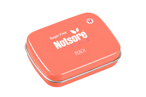 Notsore Mouth Freshener with Peach Flavor