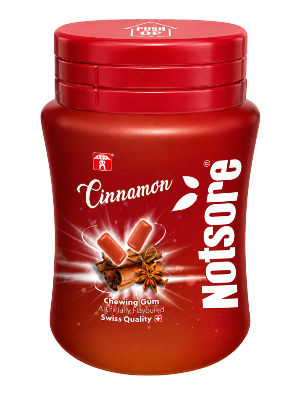 Notsore Sugar-Free Cinnamon Jar Chewing Gum