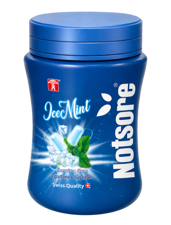 Notsore Sugar-Free Ice Mint Jar Chewing Gum